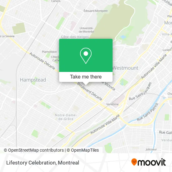 Lifestory Celebration map