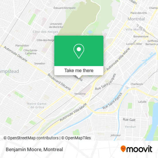 Benjamin Moore map