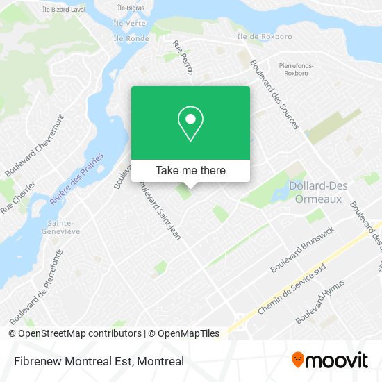 Fibrenew Montreal Est map