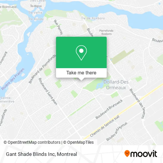 Gant Shade Blinds Inc map