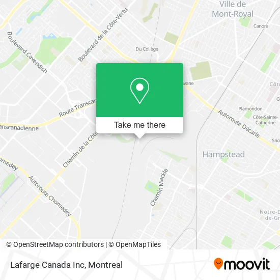 Lafarge Canada Inc map