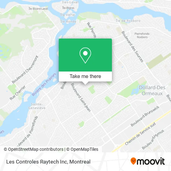 Les Controles Raytech Inc map