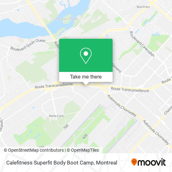 Calefitness Superfit Body Boot Camp map