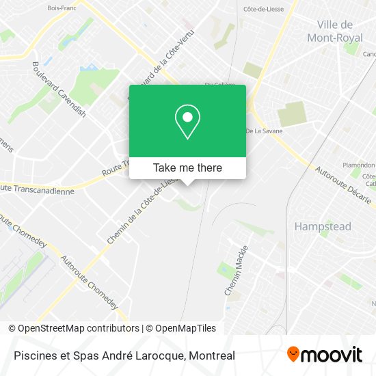 Piscines et Spas André Larocque map