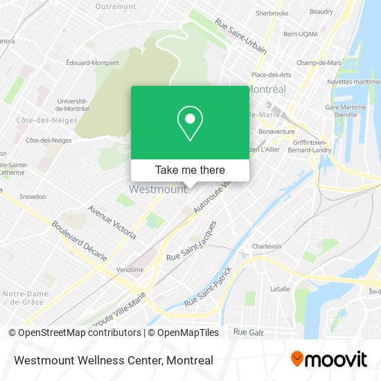 Westmount Wellness Center map