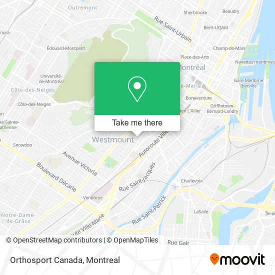 Orthosport Canada map