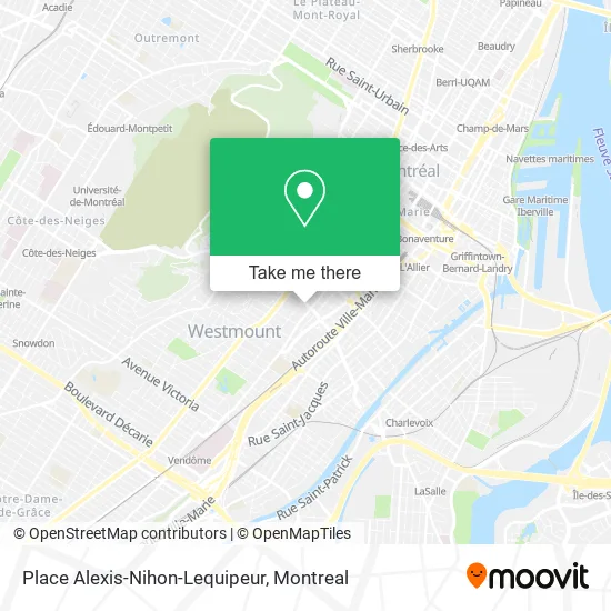 Place Alexis-Nihon-Lequipeur map