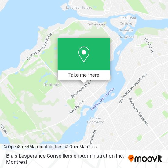 Blais Lesperance Conseillers en Administration Inc map