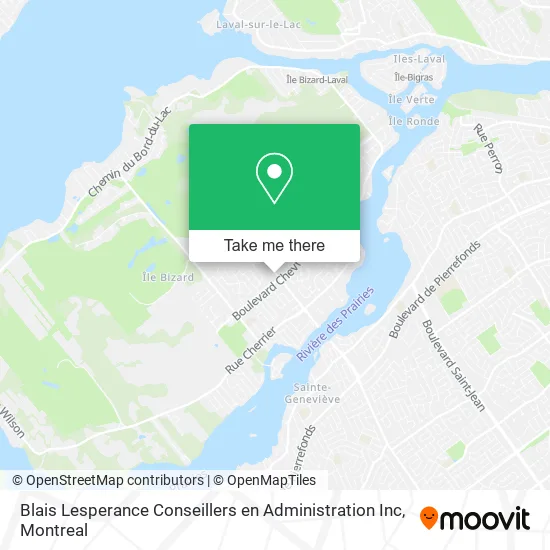 Blais Lesperance Conseillers en Administration Inc map