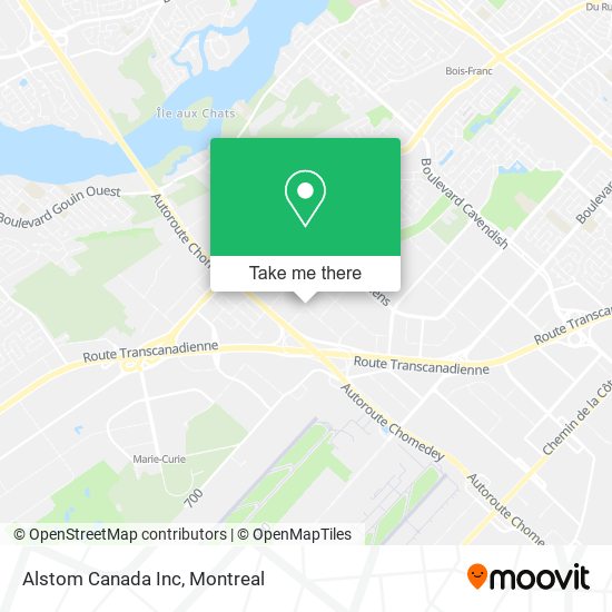 Alstom Canada Inc map