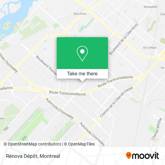 Rénova Dépôt map