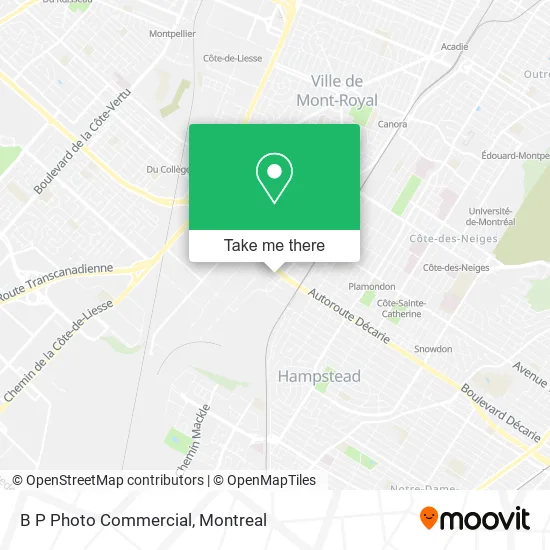 B P Photo Commercial map
