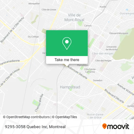 9295-3058 Quebec Inc map