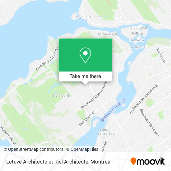 Letuvé Architecte et Riel Architecte map