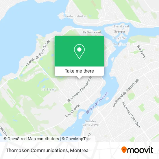 Thompson Communications map