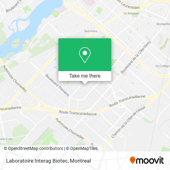Laboratoire Interag Biotec map