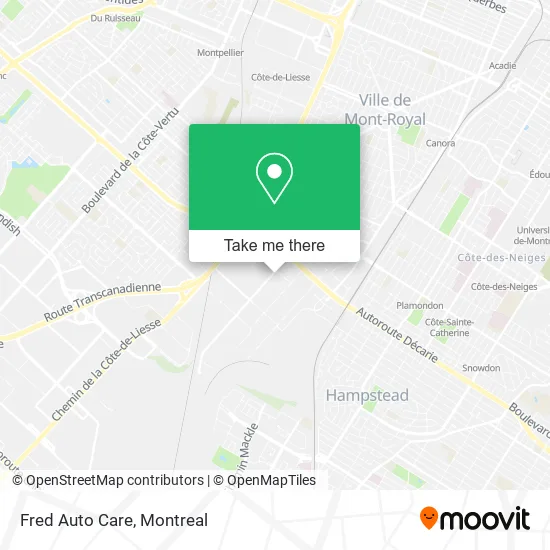 Fred Auto Care map