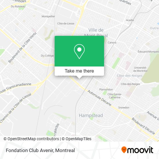 Fondation Club Avenir map