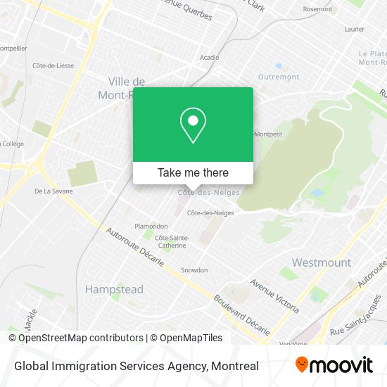 Global Immigration Services Agency map