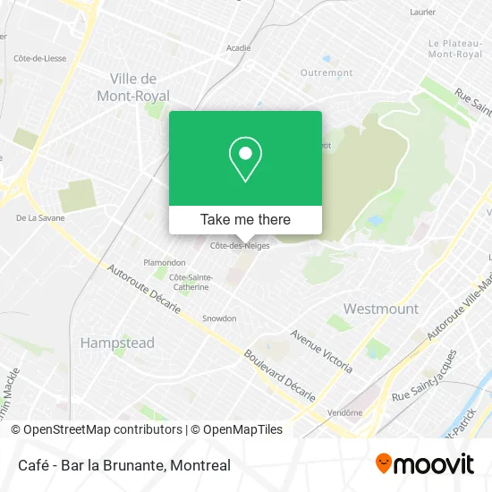 Café - Bar la Brunante map