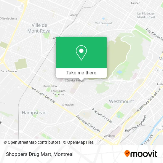 Shoppers Drug Mart map