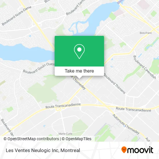 Les Ventes Neulogic Inc map
