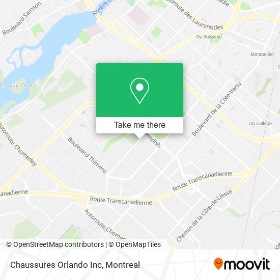 Chaussures Orlando Inc map