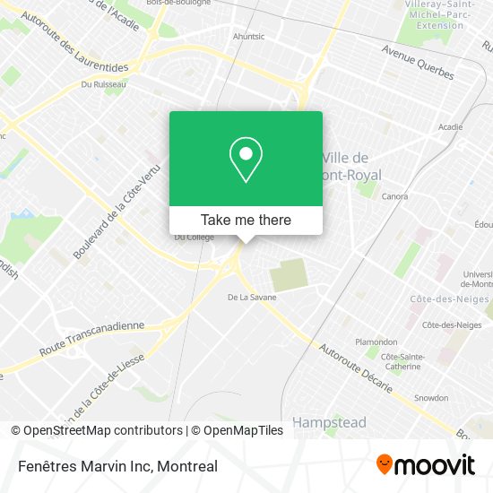 Fenêtres Marvin Inc map