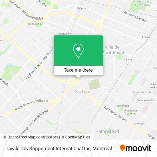 Tawile Développement International Inc map