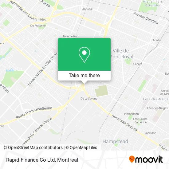Rapid Finance Co Ltd map
