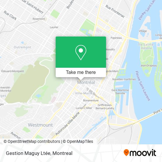 Gestion Maguy Ltée map