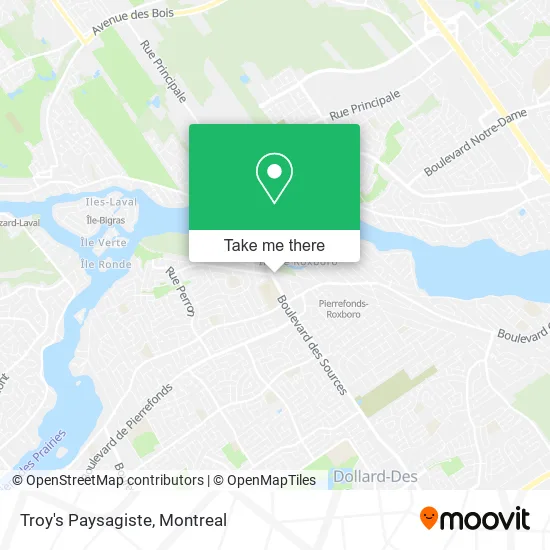 Troy's Paysagiste map