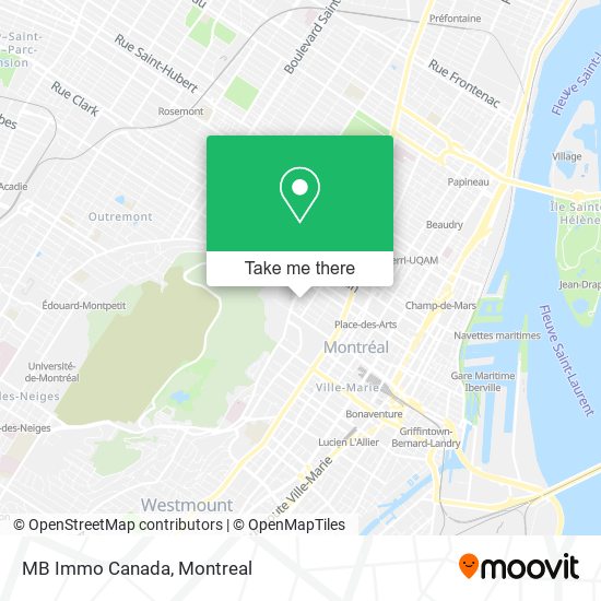 MB Immo Canada map