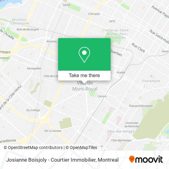 Josianne Boisjoly - Courtier Immobilier map