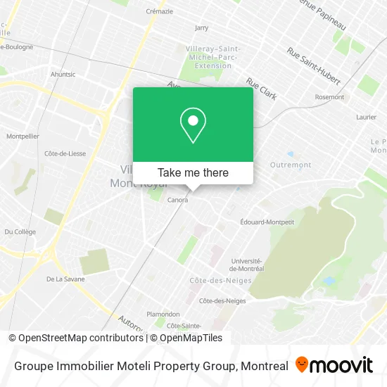 Groupe Immobilier Moteli Property Group map