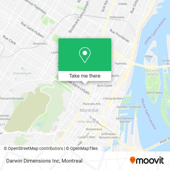 Darwin Dimensions Inc map