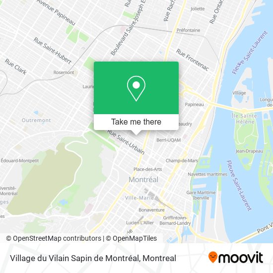 Village du Vilain Sapin de Montréal map