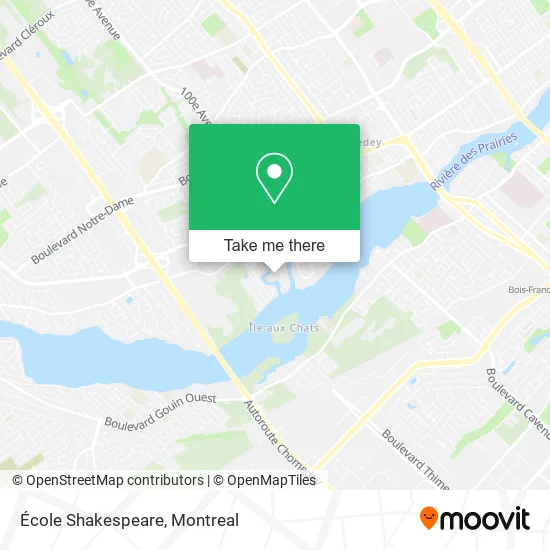 École Shakespeare map