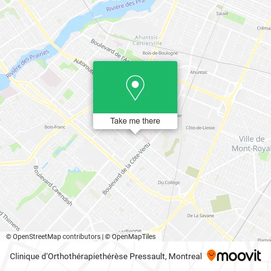 Clinique d'Orthothérapiethérèse Pressault map