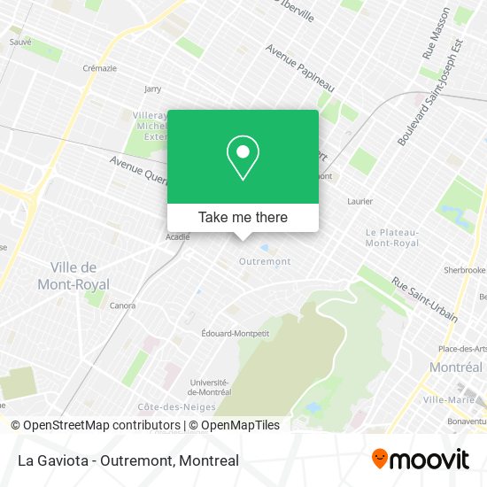 La Gaviota - Outremont map