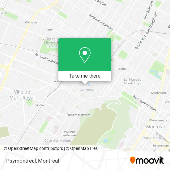 Psymontreal map