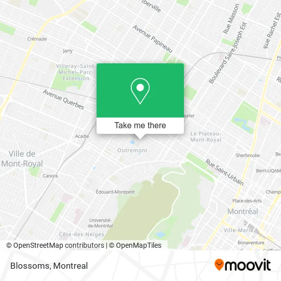 Blossoms map