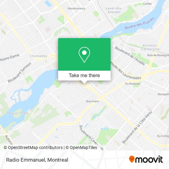 Radio Emmanuel map