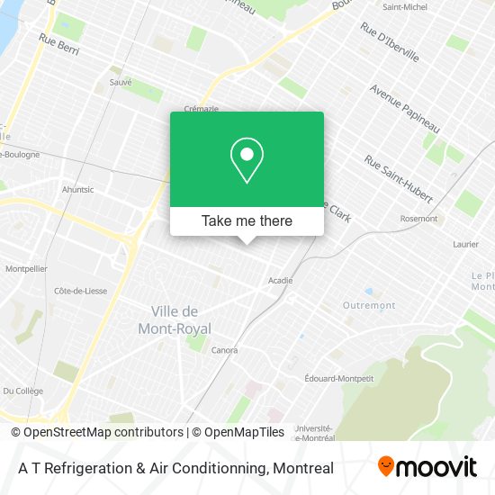 A T Refrigeration & Air Conditionning map