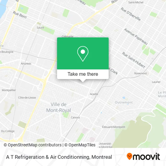 A T Refrigeration & Air Conditionning map