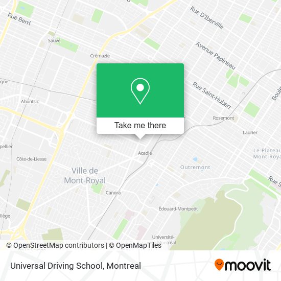 Universal Driving School map