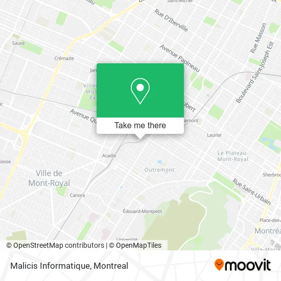 Malicis Informatique map