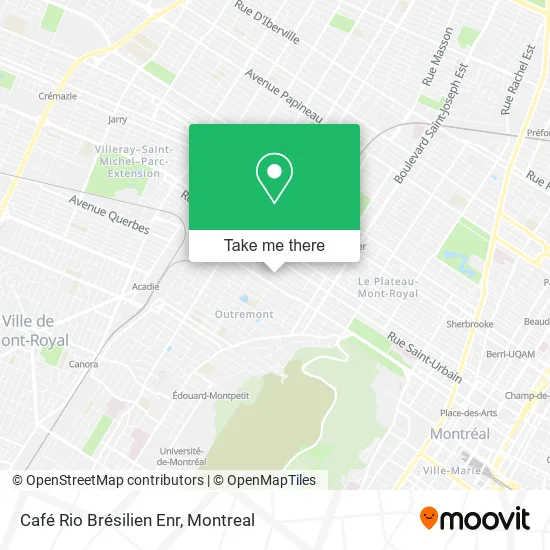 Café Rio Brésilien Enr map