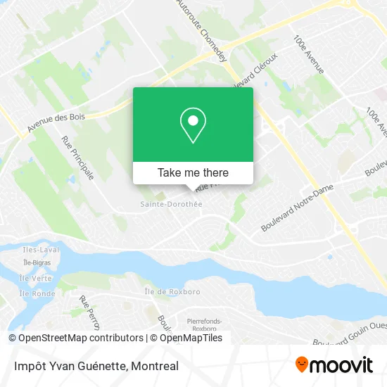 Impôt Yvan Guénette map