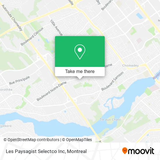 Les Paysagist Selectco Inc map